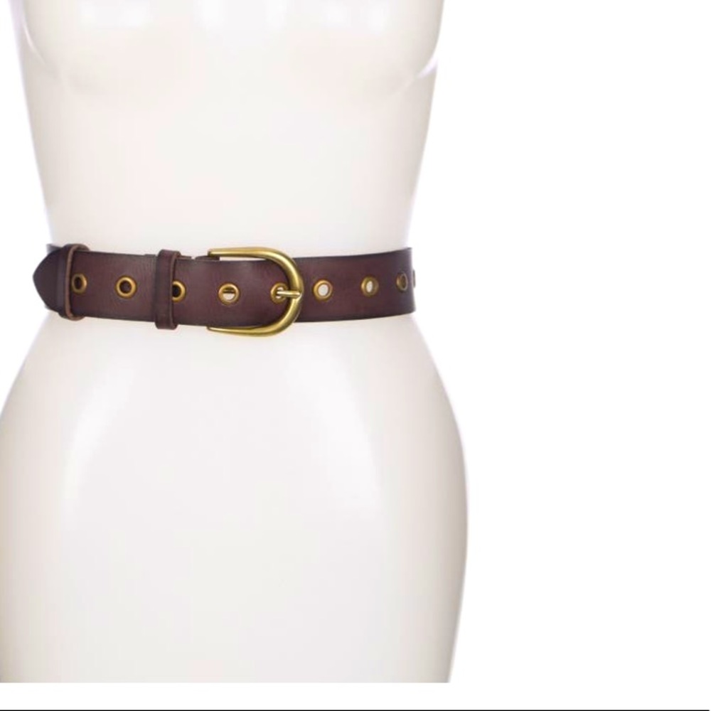 EX🆕Frye brown  grommet belt